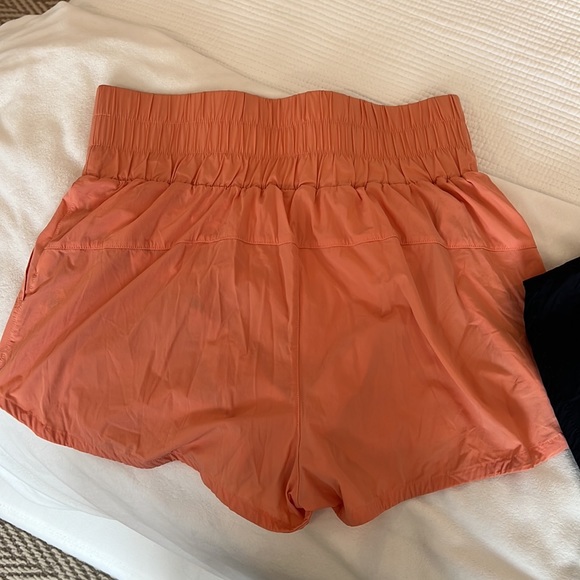 Joy Lab high rise shorts - orange/coral and black - Picture 4 of 7